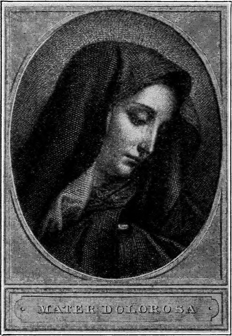 Christi Mutter stand mit Schmerzen (Meditation)