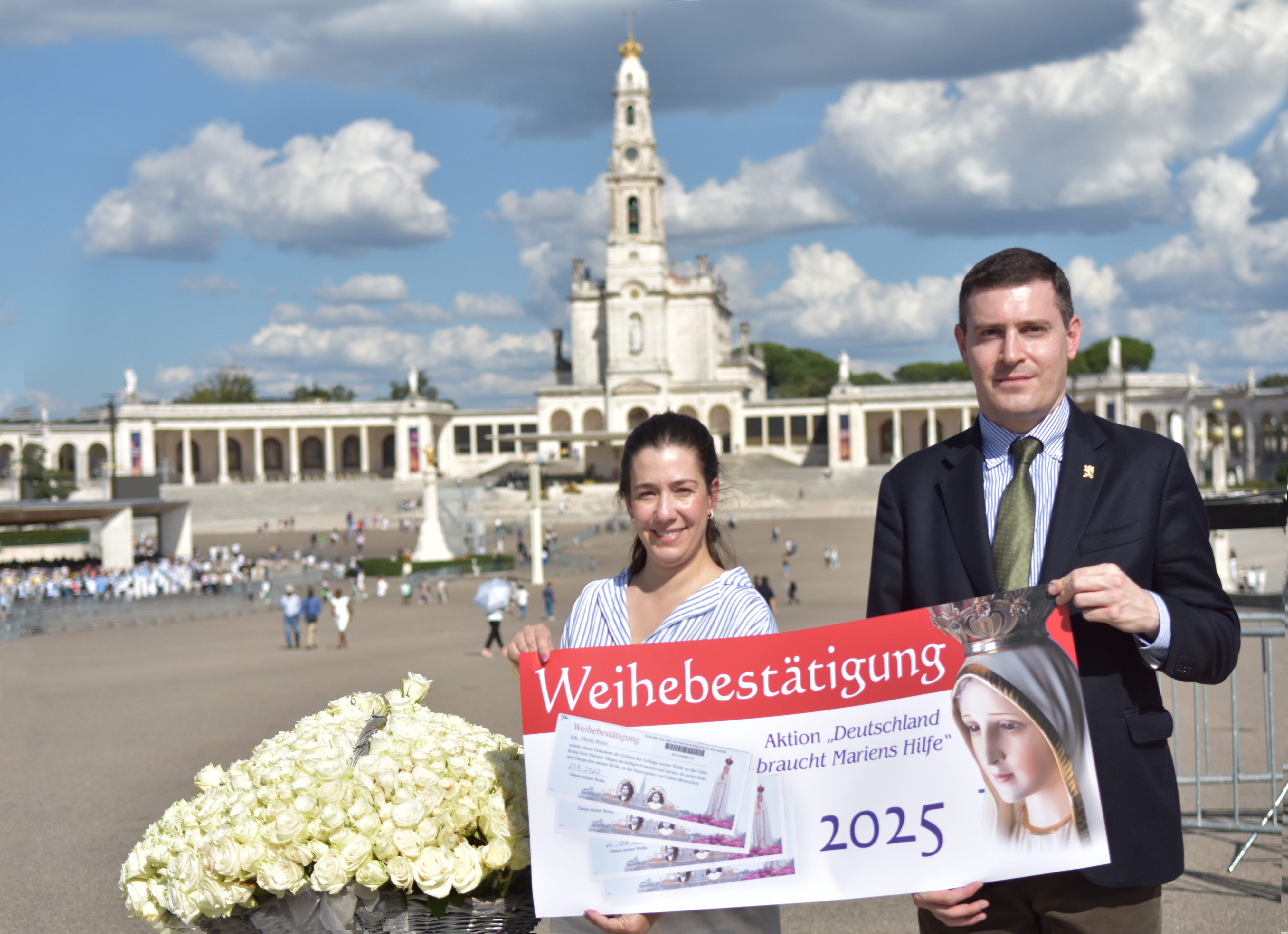 Ihre Rosen und Ihre Intentionen wurden der Muttergottes in Fatima übergeben