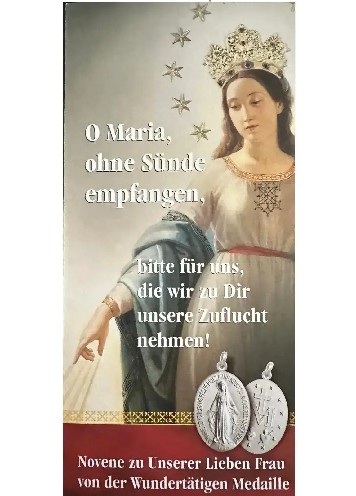 Wundertätige Medaille mit Novene